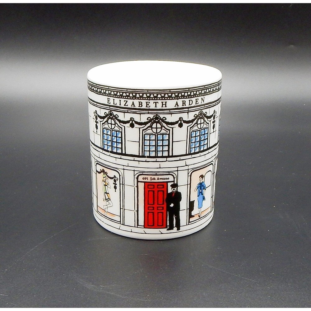 Elizabeth Arden 5th Avenue Make-Up Brush Holder Cup Mug Candle Holder